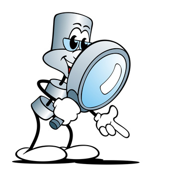 Cartoon figure with lens; (c) Fotolia.com, jokatoons, 14348422 (adapted)