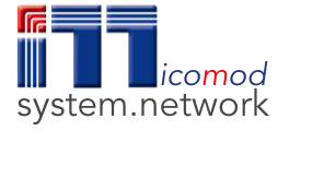 Logo icomod system.network, v2021